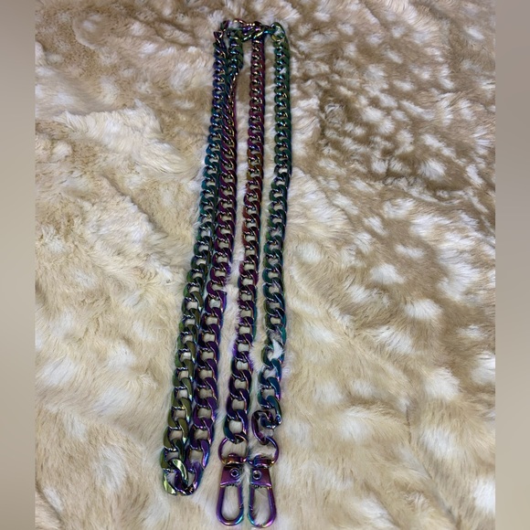 Mrs Kegler Accessories - Elle Rainbow Metal Crossbody Replacement Chain